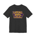 Unisex Jersey Short Sleeve Tee - Purple and Gold