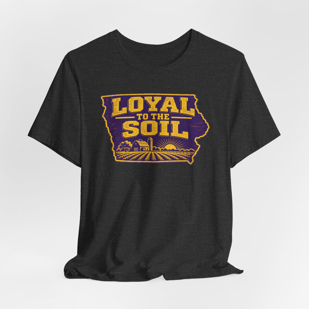 Unisex Jersey Short Sleeve Tee - Purple and Gold