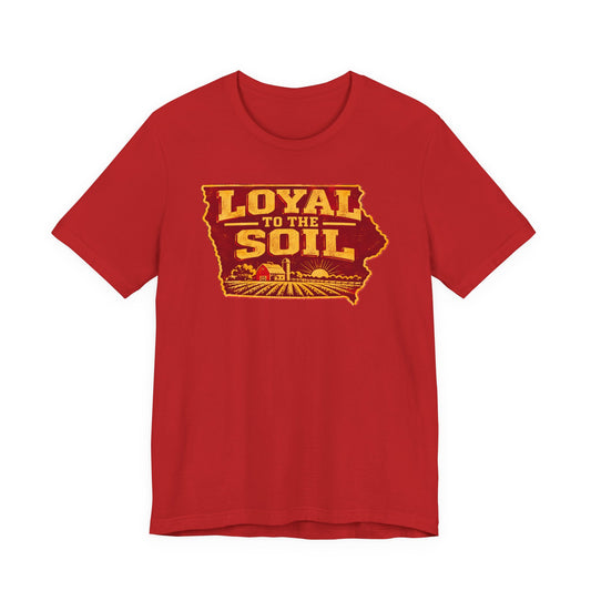 Unisex Jersey Short Sleeve Tee - Cardinal and Gold
