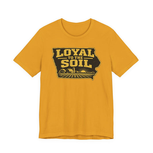 Unisex Jersey Short Sleeve Tee - Black and Gold