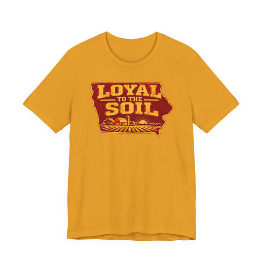 Unisex Jersey Short Sleeve Tee - Cardinal and Gold